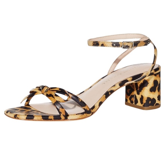 Loeffler Randall Gracie Bow Sandals In Leopard - Picture 4 of 15